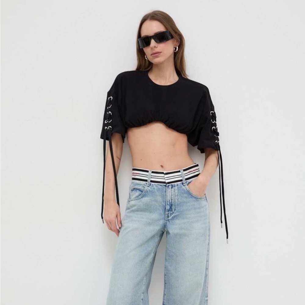 NWT Pinko Miami Vice Crop Top - Picture 2 of 8